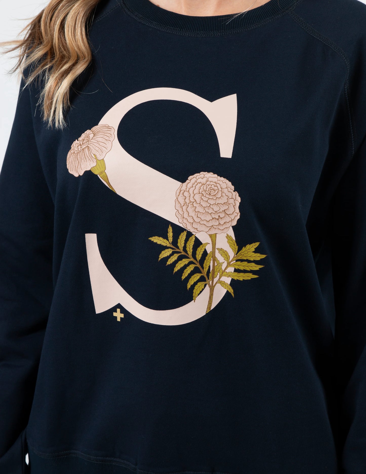 Stella+Gemma Classic Sweater - Navy Flore