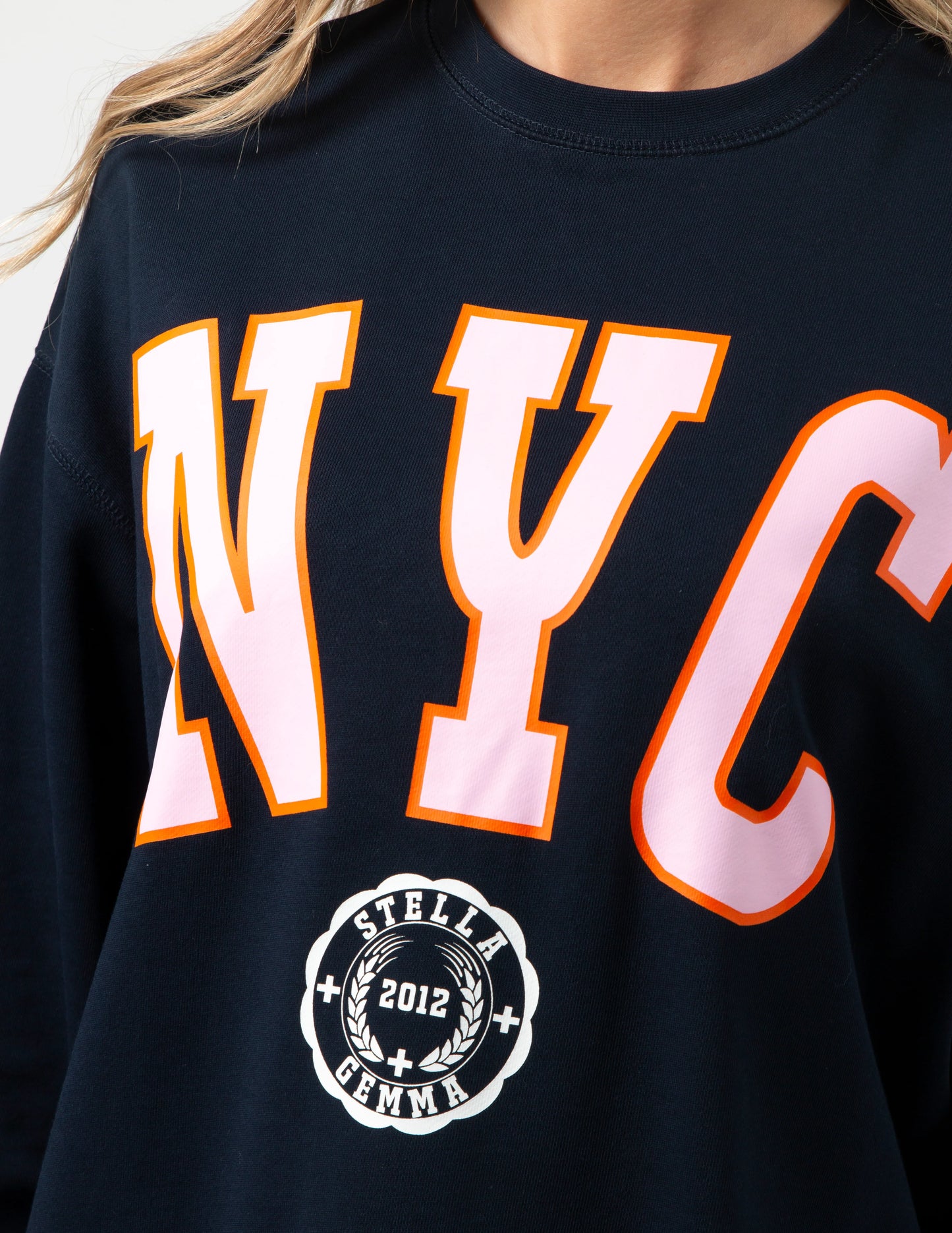 Stella + Gemma Sunday Sweater Navy NYC