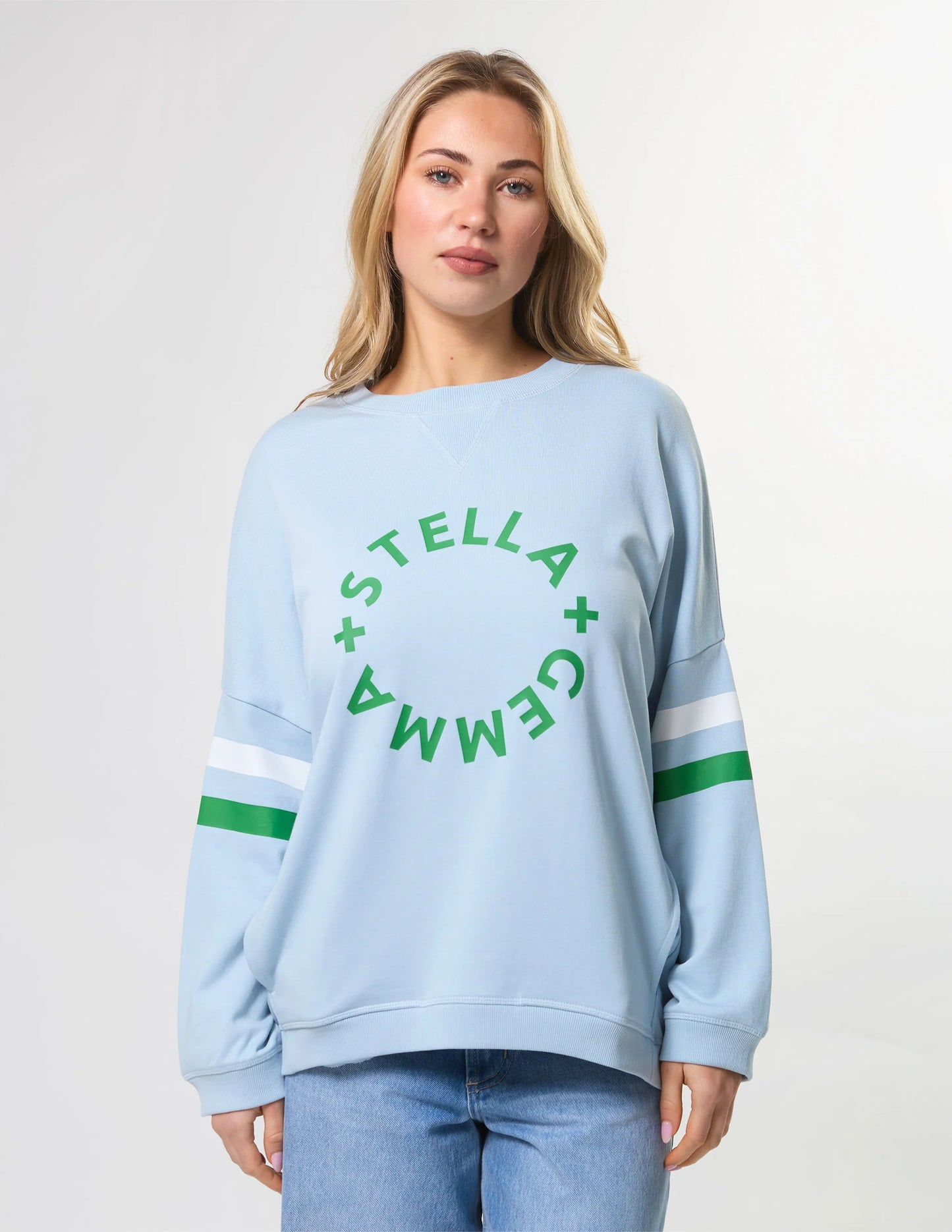 Stella+Gemma Newport Pocket Sweat Sky Blue Rotation