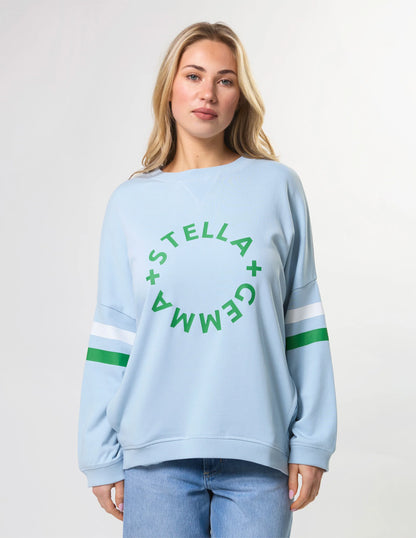 Stella+Gemma Newport Pocket Sweat Sky Blue Rotation