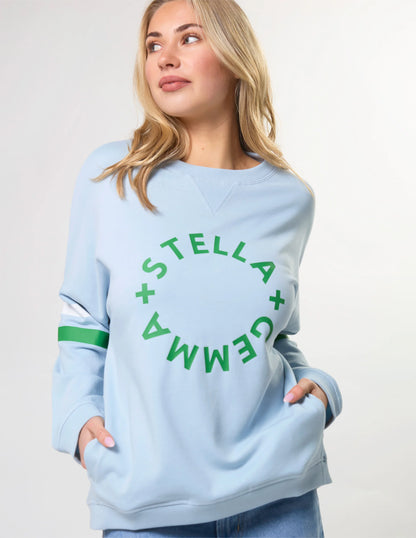 Stella+Gemma Newport Pocket Sweat Sky Blue Rotation