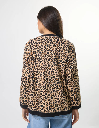 Stella+Gemma Newport Snow Leopard Sweater