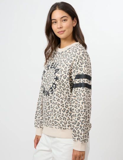 Stella+Gemma Essential Sweatshirt -Natural Rotation Leopard