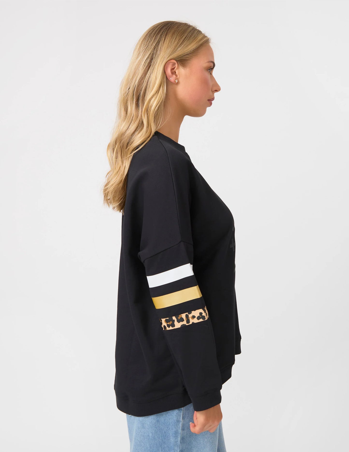 Stella+Gemma Newport Pocket Sweatshirt-Black Rotation