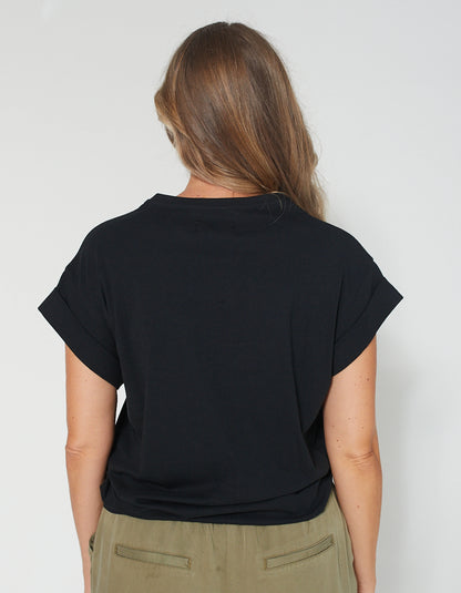 Stella+Gemma Cuff Sleeve T-Shirt Logo
