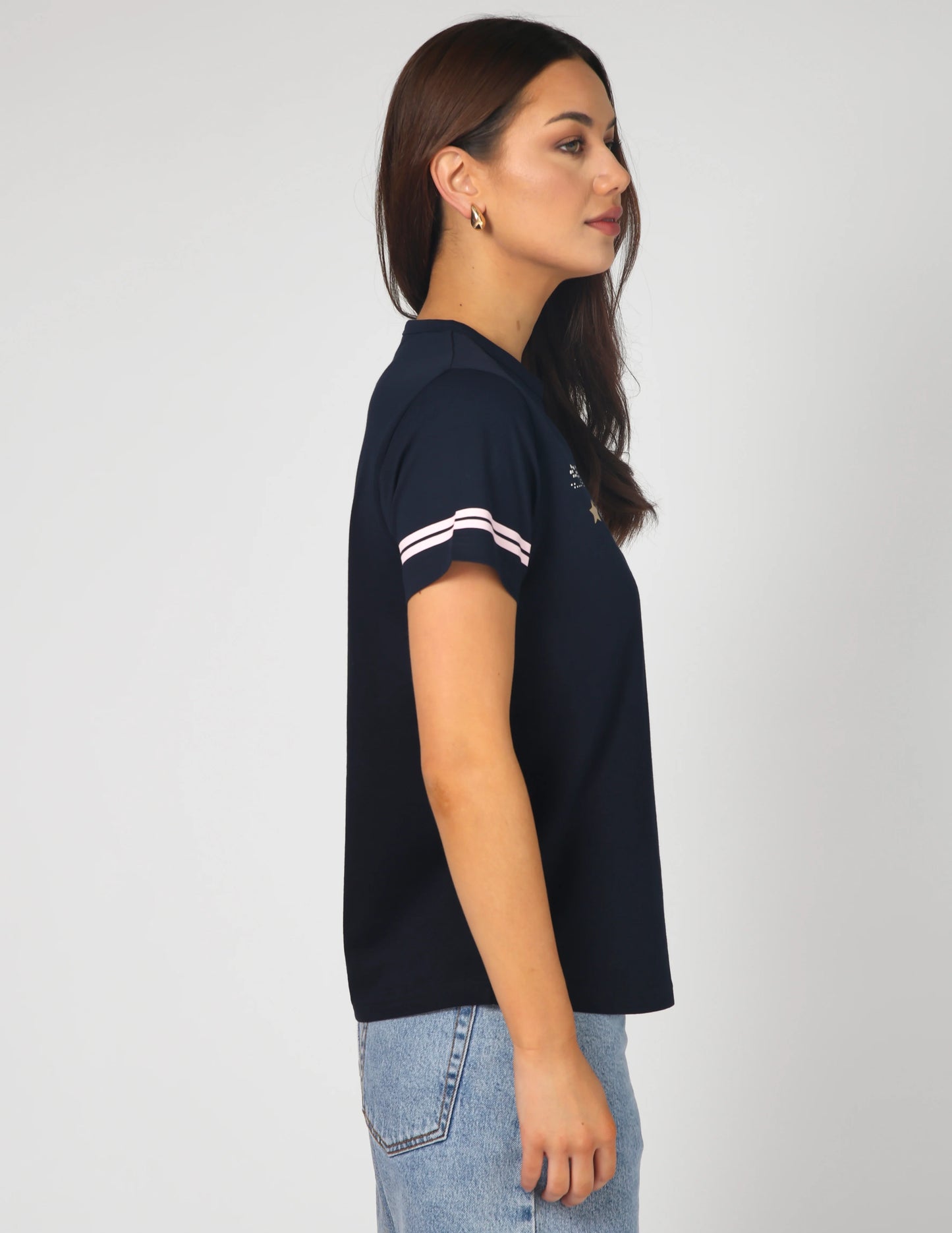 Stella+Gemma Ace Tee Raceway Steel Grey Tee