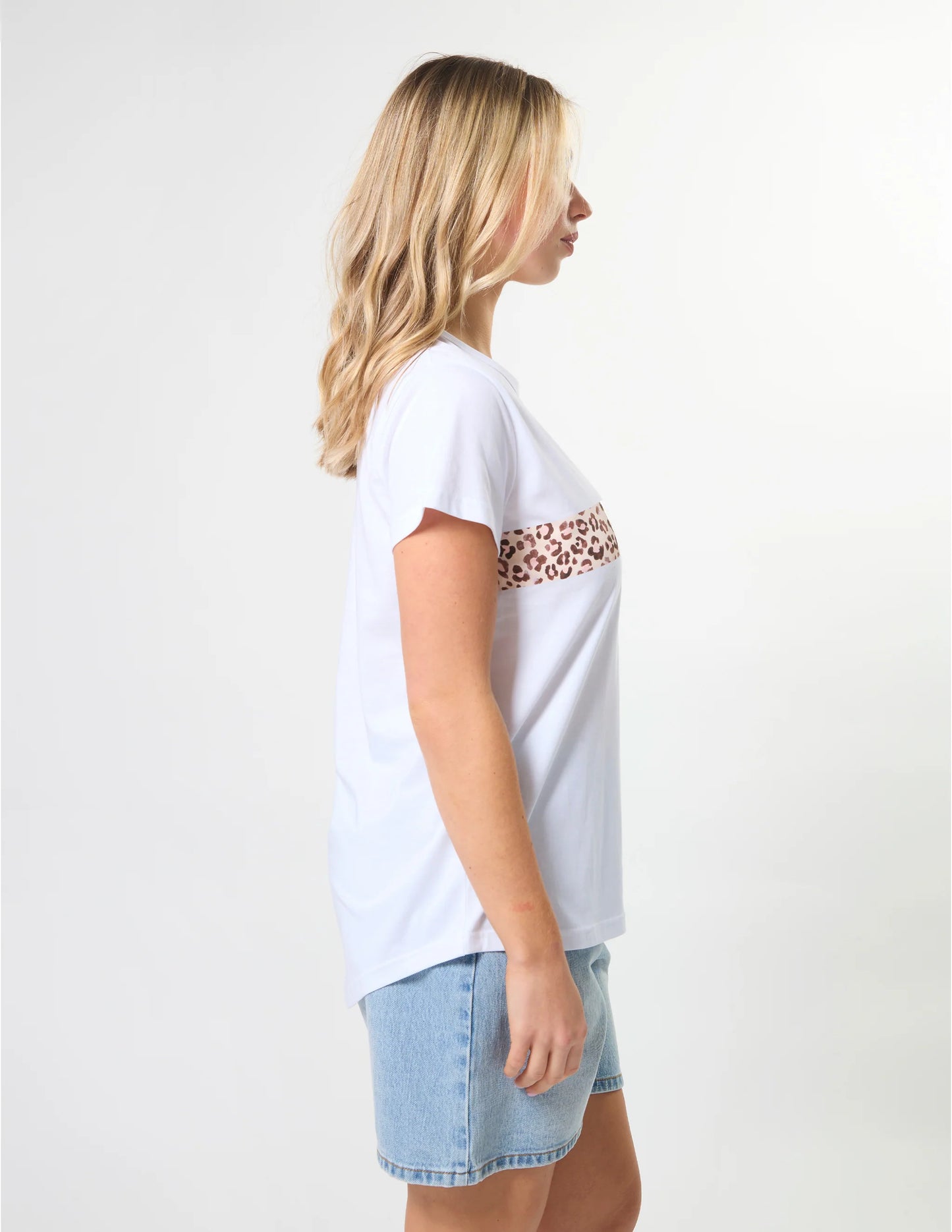 Stella + Gemma Classic Tee White and Silver