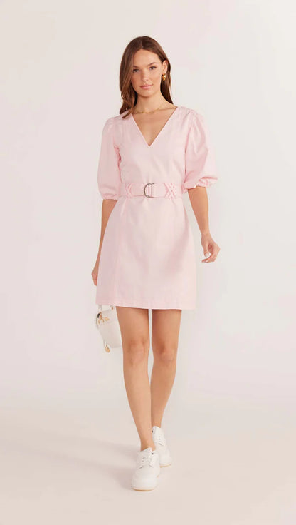 Mink Pink Kiko Drill Mini Dress