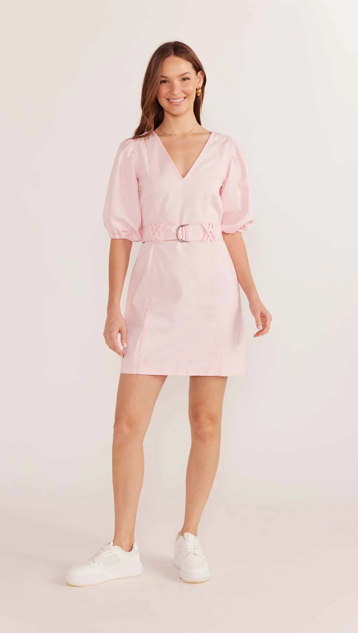 Mink Pink Kiko Drill Mini Dress