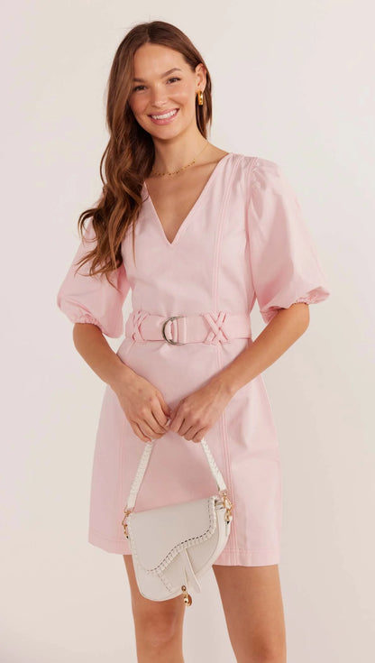 Mink Pink Kiko Drill Mini Dress