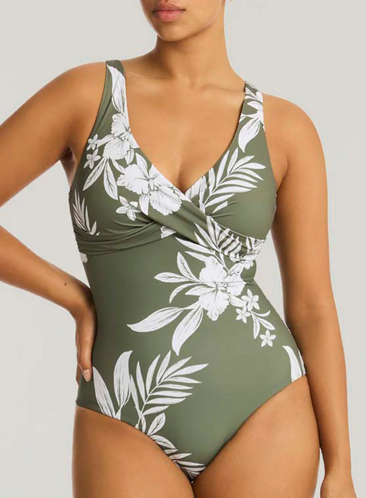 Sea Level Aloha Cross Front Multifit One Piece