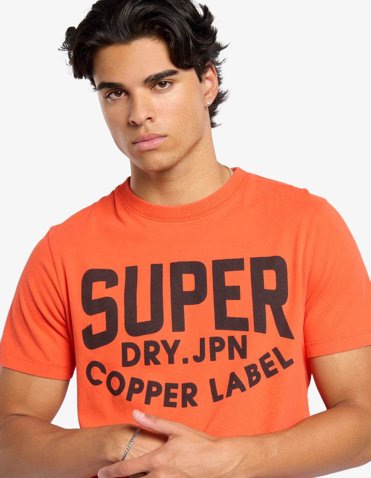 Superdry Copper Label Graphic Tee Bold Orange