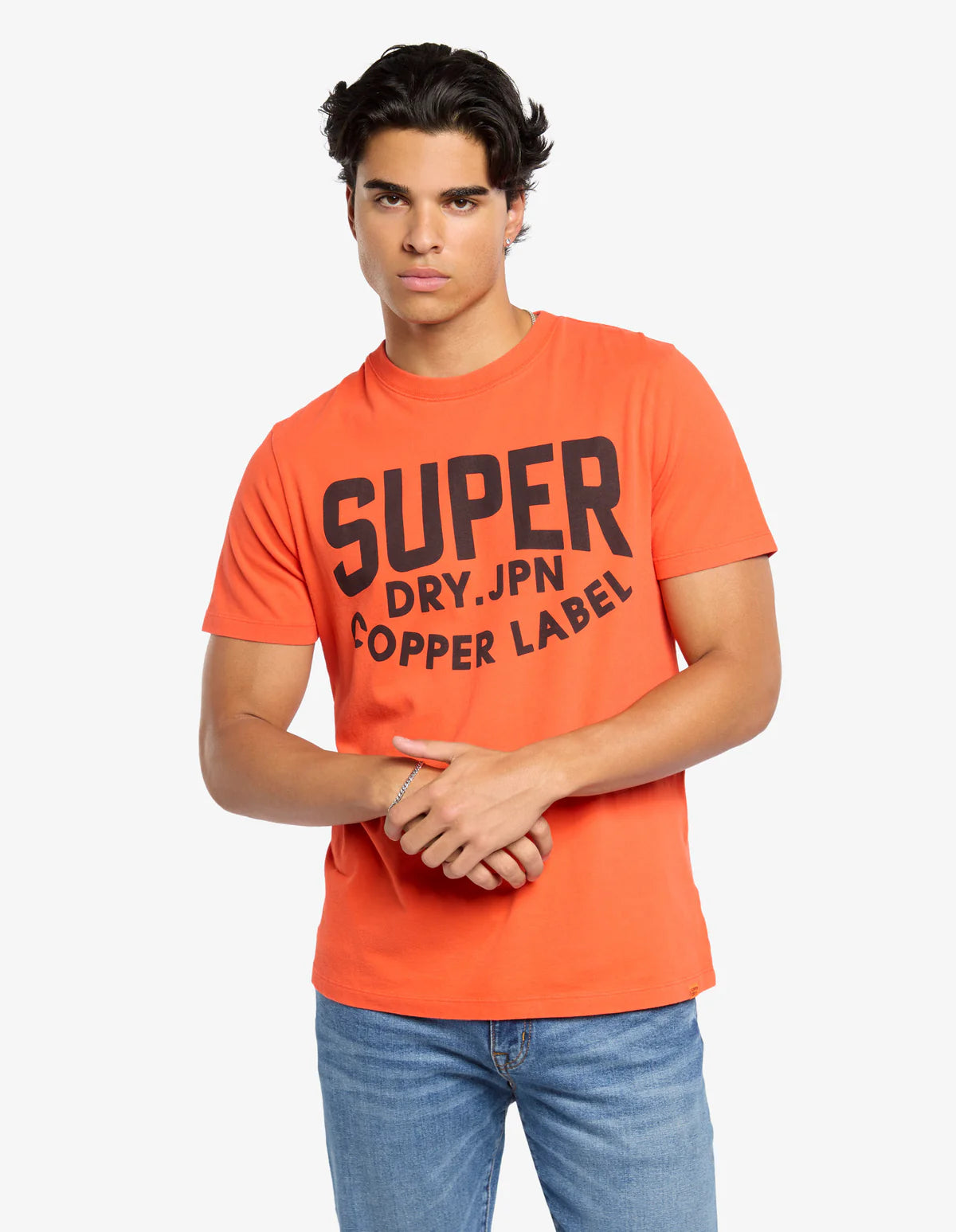 Superdry Copper Label Graphic Tee Bold Orange