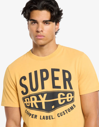 Superdry Graphic Tee Copper Label Winter Gold