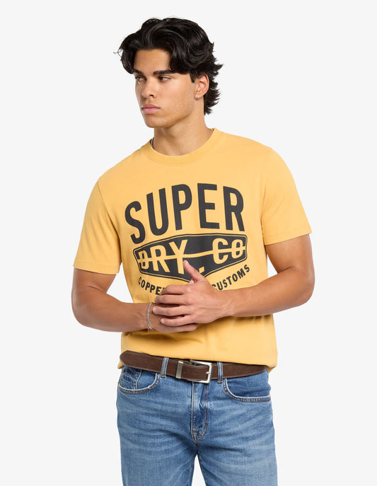 Superdry Graphic Tee Copper Label Winter Gold