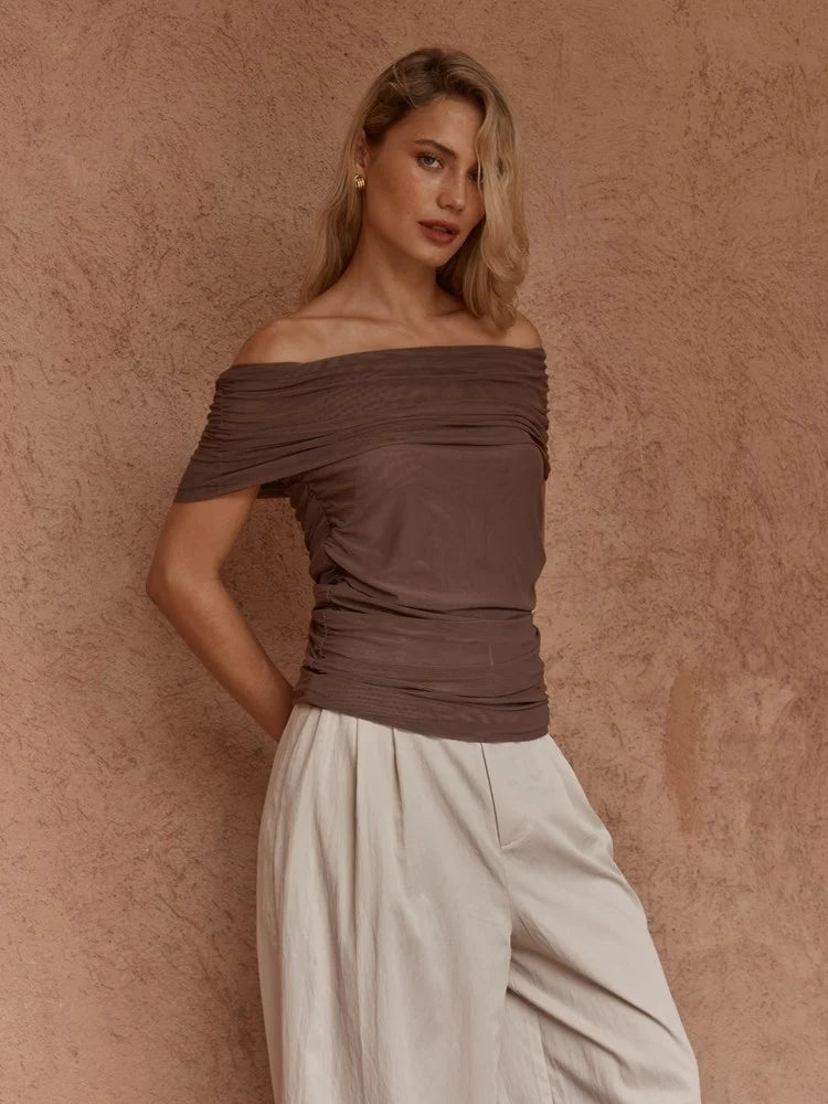 Sass Jordan Off Shoulder Top