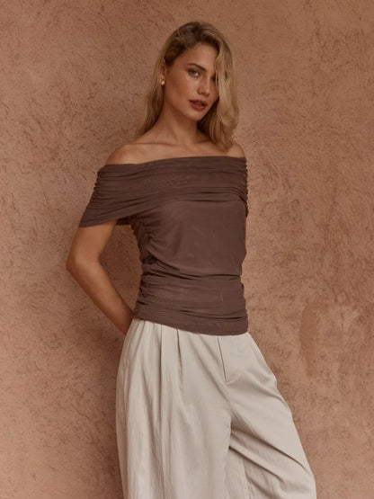 Sass Jordan Off Shoulder Top