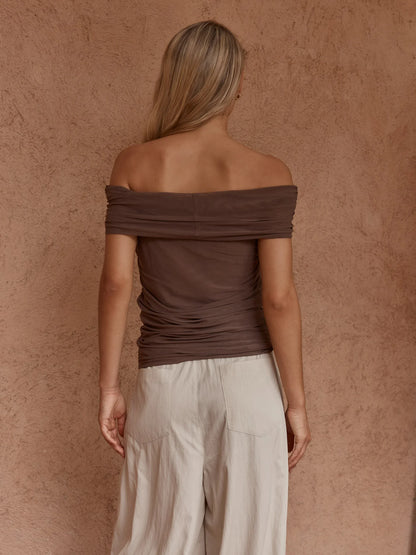 Sass Jordan Off Shoulder Top