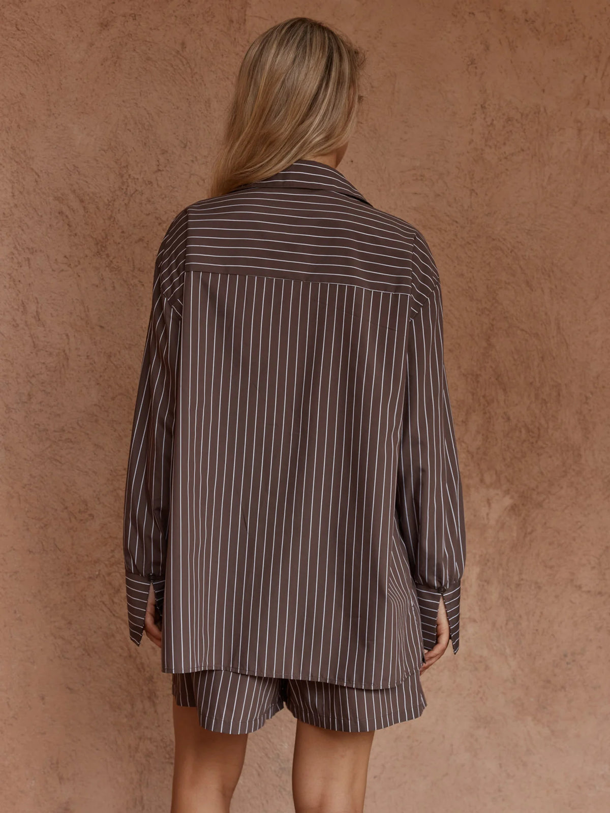 Sass Marty Piped Stripe Shirt