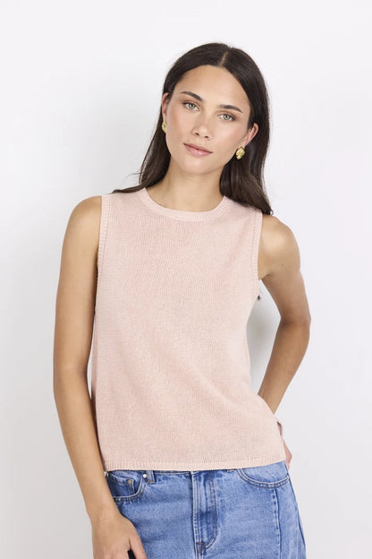 Among The Brave Salute Relaxed Sleeveless Knit Top