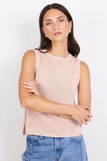 Among The Brave Salute Relaxed Sleeveless Knit Top