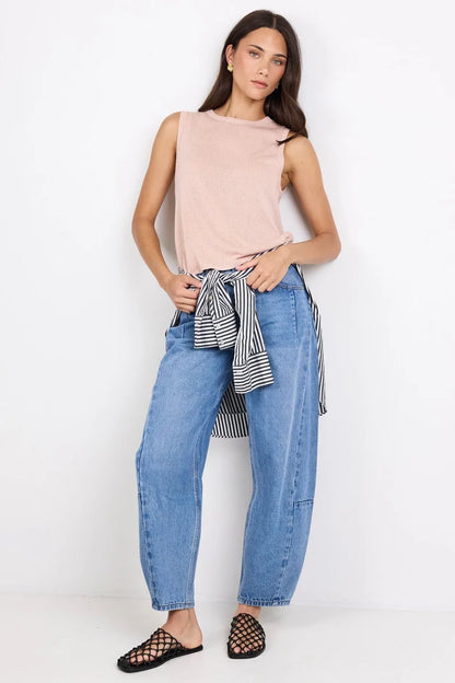Among The Brave Salute Relaxed Sleeveless Knit Top
