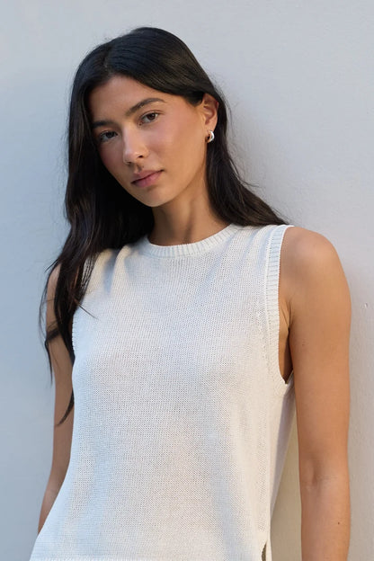 Among The Brave Salute Relaxed Sleeveless Knit Top