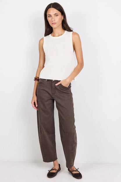 Among The Brave Salute Relaxed Sleeveless Knit Top