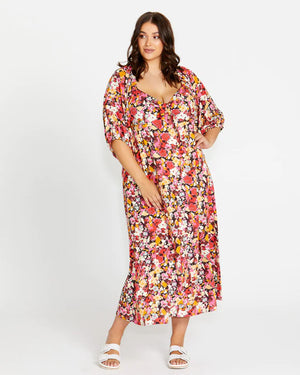 Sass Arabella Maxi Dress - Flower Print