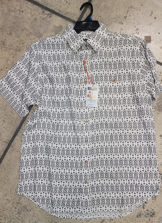 Lifestyle By Litchfield Black/White Print Short Sleeve