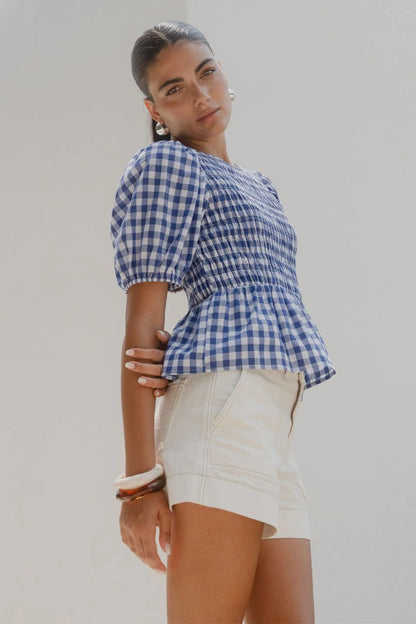 Among The Brave Requite Gingham Top