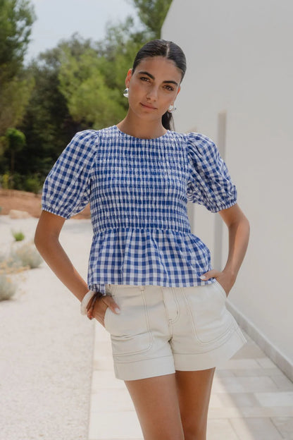 Among The Brave Requite Gingham Top
