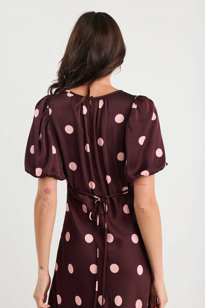 Stories Be Told Stage Plum Dress