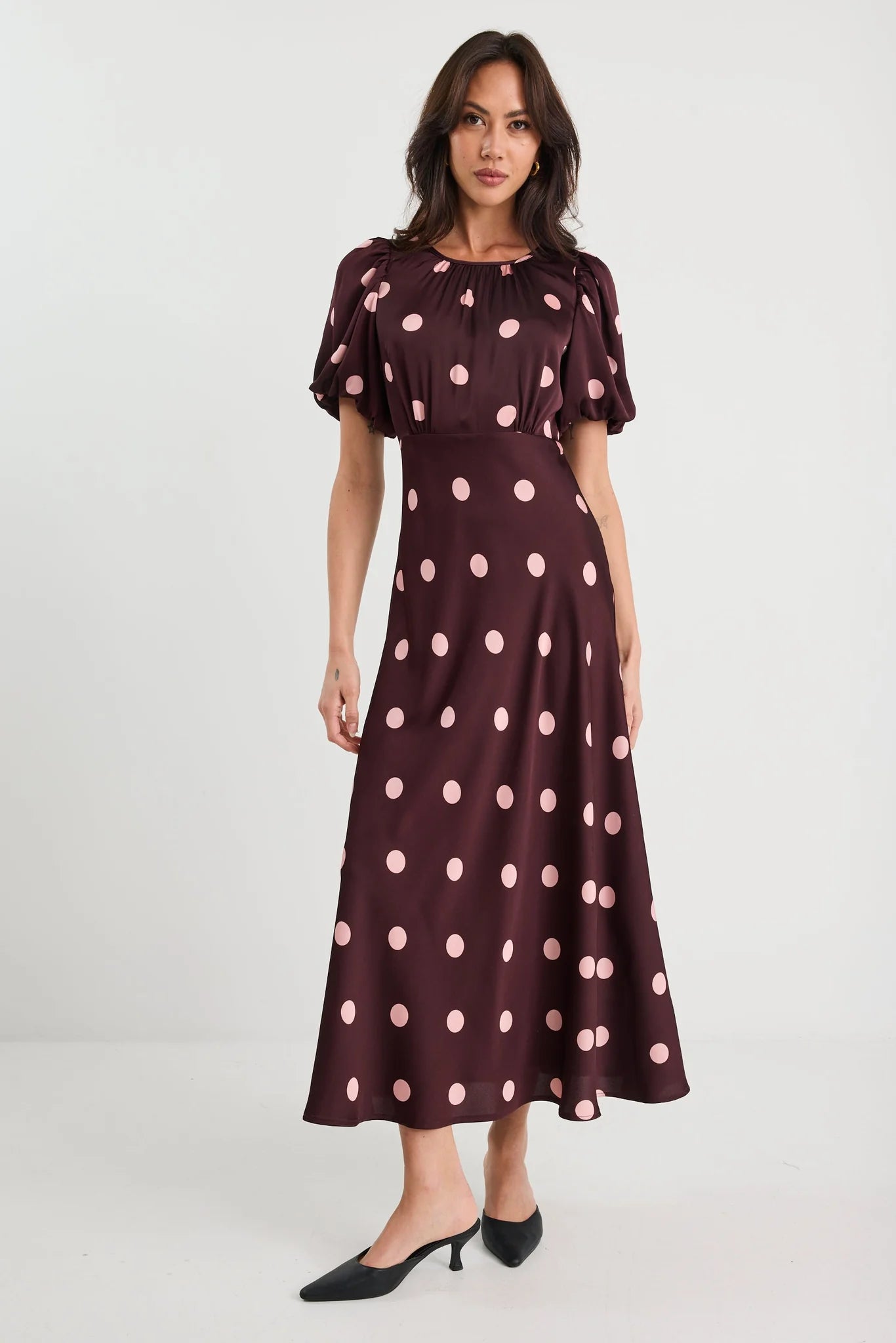 Stories Be Told Stage Plum Dress