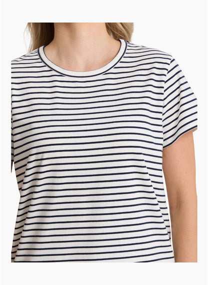 Stella+Gemma Classic Strip Tee White/Navy