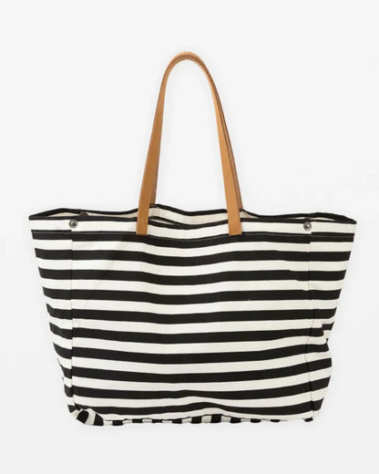 Stella + Gemma Bodrum Tote Black Stripe
