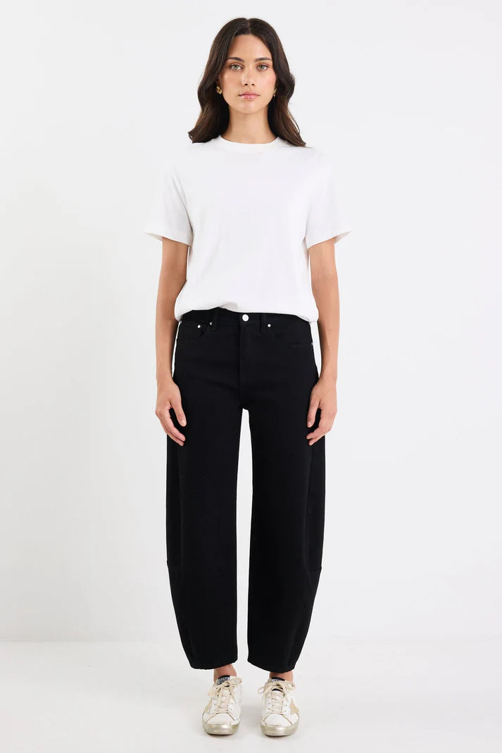 Among The Brave Graduate Dark Blue Stretch Barrel Jeans