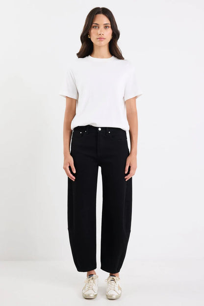 Among The Brave Graduate Dark Blue/ Black  Stretch Barrel Jeans
