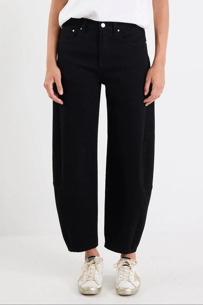 Among The Brave Graduate Dark Blue/ Black  Stretch Barrel Jeans