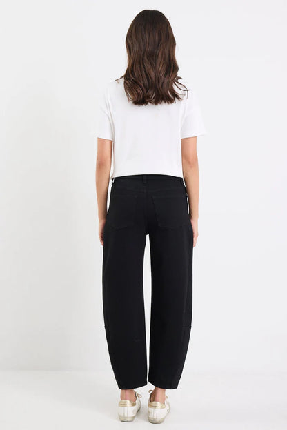 Among The Brave Graduate Dark Blue/ Black  Stretch Barrel Jeans