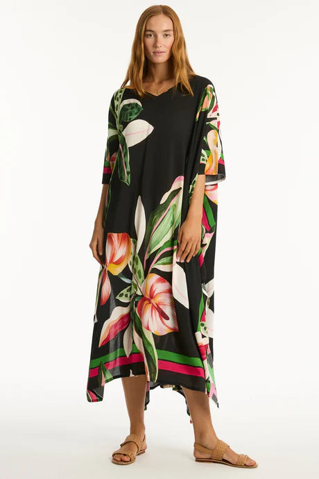 Sea Level Sundown Maxi Kaftan