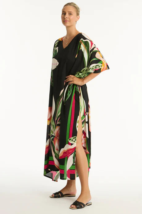 Sea Level Sundown Maxi Kaftan