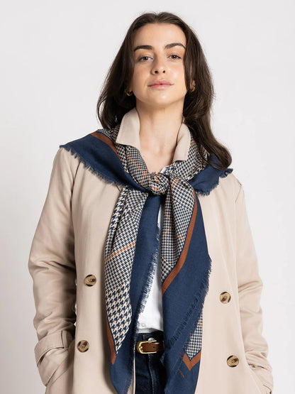 Dark Hampton The Sutherland Wool Silk Scarf