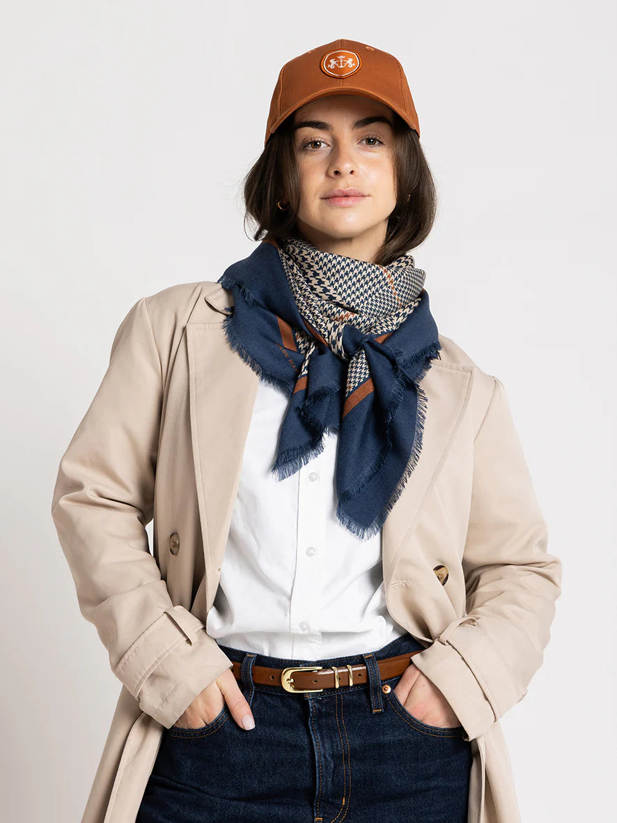 Dark Hampton The Sutherland Wool Silk Scarf