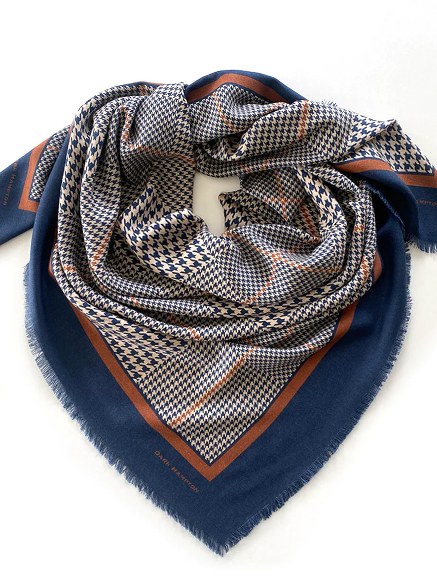 Dark Hampton The Sutherland Wool Silk Scarf