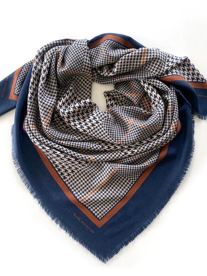 Dark Hampton The Sutherland Wool Silk Scarf