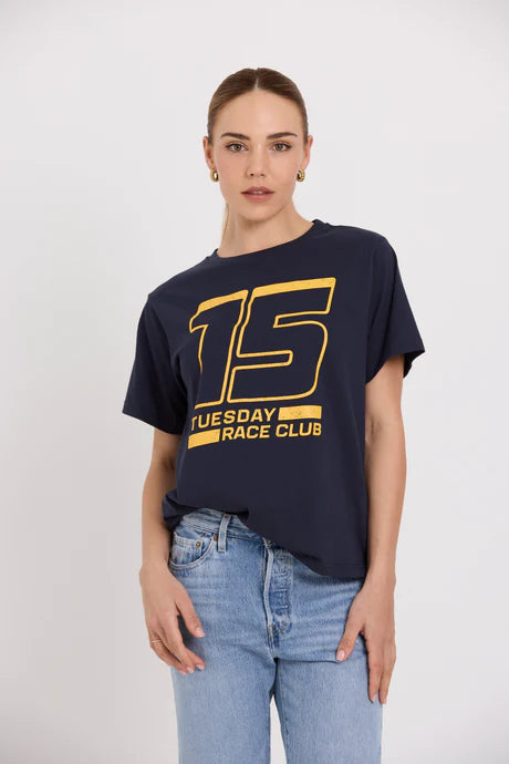 Tuesday Label Band Tee - Navy/15