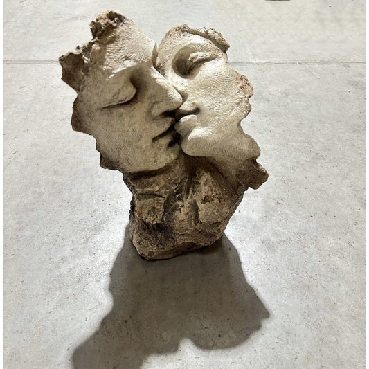 Rembrandt Kissing Head Statue