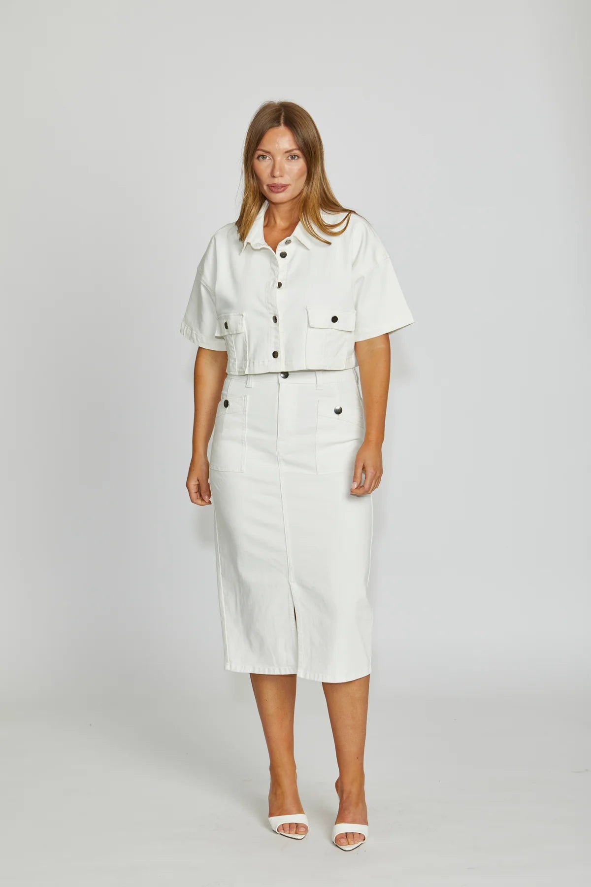 New London Jeans Jacket - Troy in Milk or Light Wash