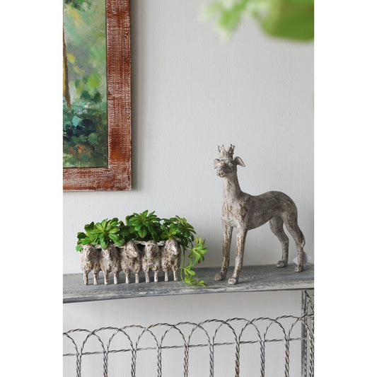 Rembrandt Dog with a Crown Sculpture